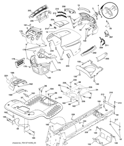 Part Location Diagram of 532425442 Husqvarna Dash