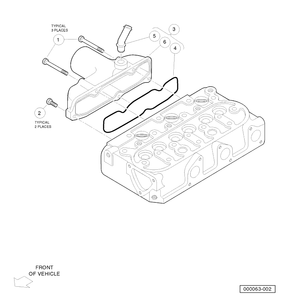 Diesel Inlet Manifold Diagram and Parts List for HUV4421DXP 2006-11 Husqvarna Lawn Tractor