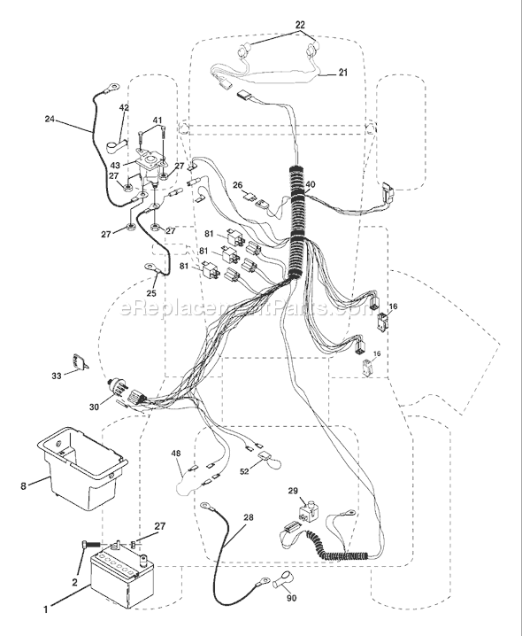 Page D Diagram and Parts List for LTH1742A (954570376) (2002-11) Husqvarna Lawn Tractor
