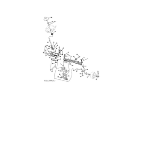 Steering Diagram and Parts List for 917289540  Husqvarna Lawn Tractor