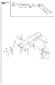 Arm Diagram and Parts List for DXR310 (1 - 42)(2009-07) Husqvarna Demolition Hammer