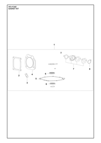 Gasket Kit Diagram and Parts List for HS413AE  Husqvarna Engine