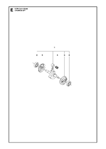 Crankshaft Diagram and Parts List for K760CUT-N-BREAK 2013-06 Husqvarna Circular Saw