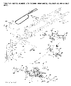 Drive Diagram and Parts List for LTH1742TWIN (96041006700)(2008-01) Husqvarna Lawn Tractor