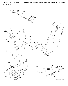 Mower Lift / Deck Lift Diagram and Parts List for CTH180TWIN (96061018600)(2008-08) Husqvarna Lawn Tractor