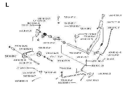 Controls Diagram and Parts List for RIDER11BIOCLIP (953519901)(2004-01) Husqvarna Lawn Tractor