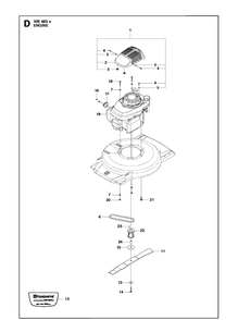 Engine Diagram and Parts List for WB48SE  Husqvarna Lawn Mower