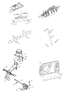 Auger Housing And Impeller Diagram and Parts List for ST330  Husqvarna Snow Blower