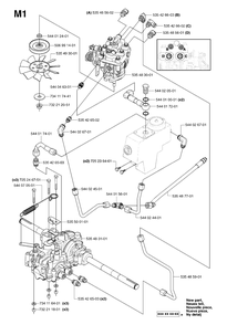 Transmission 2 Diagram and Parts List for PF21AWD (965095101)(2007-03) Husqvarna Lawn Tractor