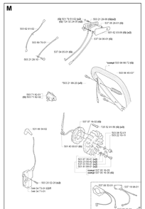 Handles Heated Diagram and Parts List for 385 20064000001-Current Husqvarna Chainsaw