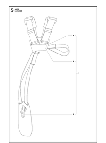 Harness Diagram and Parts List for 543RS 20192200001-Current Husqvarna Brush Cutter