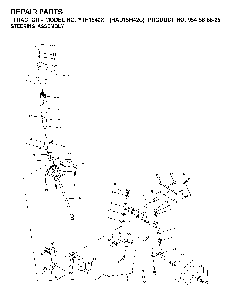 Steering Diagram and Parts List for YTH1542XP (HAU15H42C, 954568625)(2003-01) Husqvarna Lawn Tractor