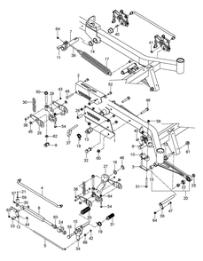 Mower Lift / Deck Lift Diagram and Parts List for PZ34 2010 Husqvarna Lawn Tractor