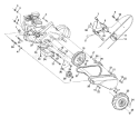 Page C Diagram and Parts List for 600CRT 600 CRT 954140070A -1999-04 Husqvarna Tiller