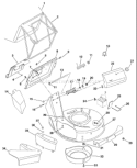 Page F Diagram and Parts List for 580RS 580 RS 2000-03 Husqvarna Lawn Mower