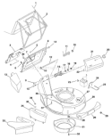 Page E Diagram and Parts List for 580BBC 580 BBC 2000-11 Husqvarna Lawn Mower