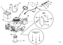 Page C Diagram and Parts List for 580R 580 R 2001-06 Husqvarna Lawn Mower