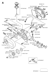 Gear Housing 2 Diagram and Parts List for 326P 20062800001-20081199999 Husqvarna Pole Saw