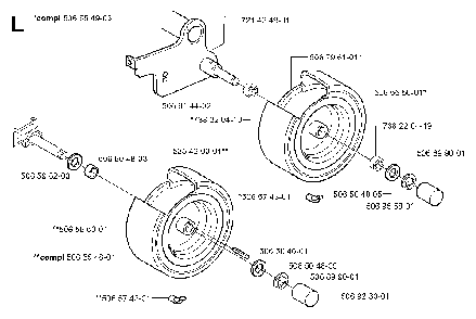 Wheels And Tires Diagram and Parts List for RIDER13RSPECIAL (953533001)(2003-09) Husqvarna Lawn Tractor