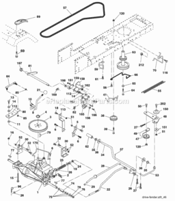 Page C Diagram and Parts List for 606140 2006-02 Husqvarna Lawn Tractor