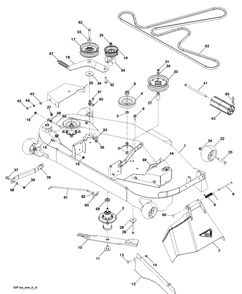 Part Location Diagram of 591350101 Husqvarna DECK SVC WLDT 54CC 428