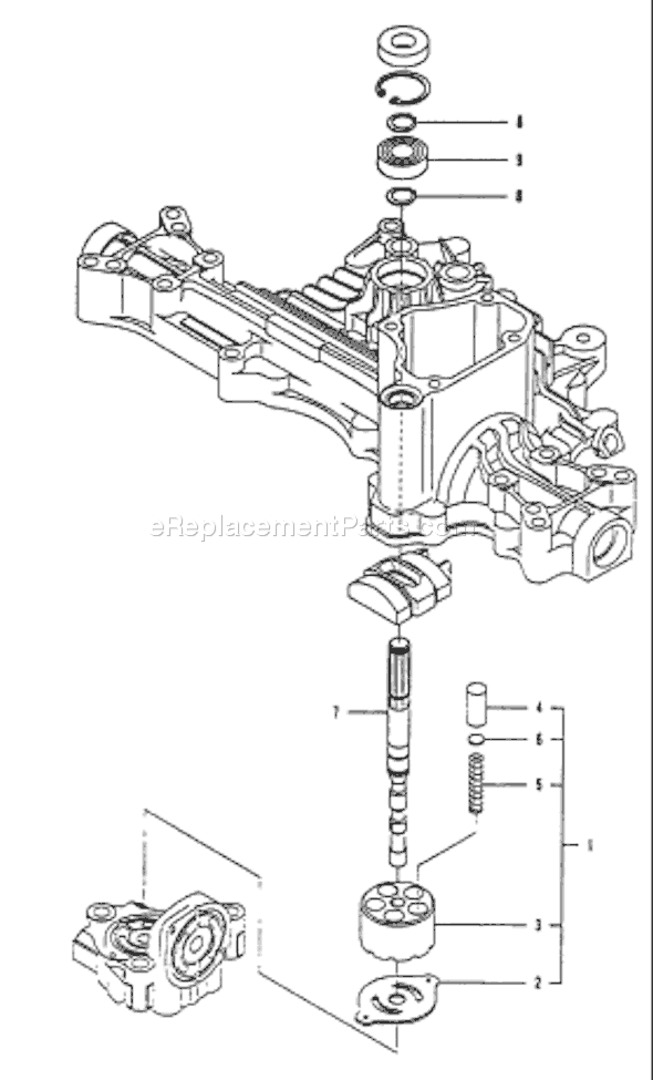 Page H Diagram and Parts List for TUFFTORQK55JTRANSAXLE  Husqvarna Lawn Tractor Accessories