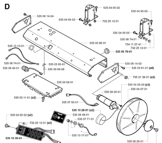 Part Location Diagram of 535057901 Husqvarna 