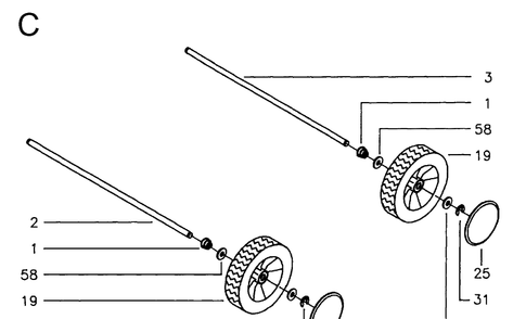 Bagger 4 Diagram and Parts List for JET46R  Husqvarna Lawn Mower
