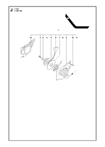Starter Diagram and Parts List for K1250ACTIVE 2010-02 Husqvarna Circular Saw