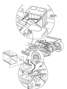 Battery - Gasoline Vehicle Diagram and Parts List for HUV4210GXP 2005-06 Husqvarna Lawn Tractor