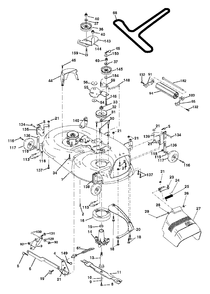Mower Deck Diagram and Parts List for YTH2242 (954570383-B)(2003-01) Husqvarna Lawn Tractor