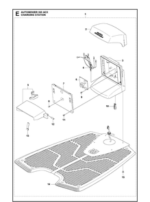 Charging Station 1 Diagram and Parts List for 265ACX 2013-01 Husqvarna Lawn Mower