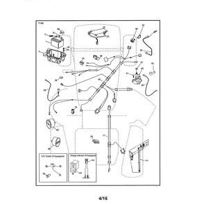 Electrical Diagram and Parts List for 917502140  Husqvarna Lawn Tractor
