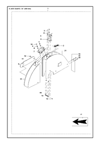 Blade Guard - 24â€ Diagram and Parts List for FS520 (FS 524)(2007-08) Husqvarna Circular Saw