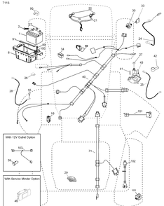 Electrical Diagram and Parts List for 2348LS (96043004900)(2008-03) Husqvarna Lawn Mower