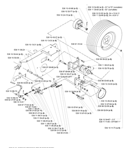 Park Brake Assembly Diagram and Parts List for LZ5227TXPKOA (968999309)(2006-02) Husqvarna Lawn Mower