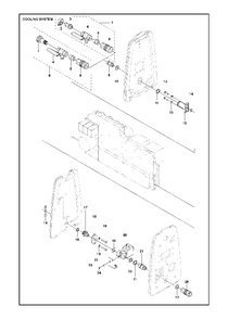 Cooling System Diagram and Parts List for PP480 (20134402530 & Above)(2013-11) Husqvarna Miscellaneous