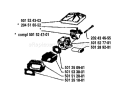 Page A Diagram and Parts List for 61 1980-02 Husqvarna Chainsaw