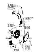 Page G Diagram and Parts List for 61 1980-02 Husqvarna Chainsaw
