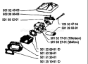 Page A Diagram and Parts List for 61 1983-09 Husqvarna Chainsaw