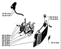 Page J Diagram and Parts List for 61 1983-09 Husqvarna Chainsaw