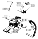 Page K Diagram and Parts List for 61 1983-09 Husqvarna Chainsaw