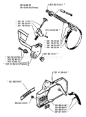 Page D Diagram and Parts List for 61 1983-09 Husqvarna Chainsaw