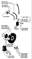 Page F Diagram and Parts List for 61 1983-09 Husqvarna Chainsaw