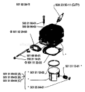 Page J Diagram and Parts List for 61 1984-01 Husqvarna Chainsaw