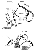 Page D Diagram and Parts List for 61 1984-01 Husqvarna Chainsaw