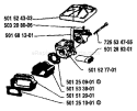 Page A Diagram and Parts List for 61 1984-10 Husqvarna Chainsaw