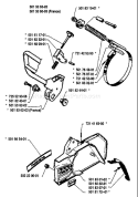 Page D Diagram and Parts List for 61 1984-10 Husqvarna Chainsaw