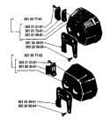 Page G Diagram and Parts List for 61 1987-11 Husqvarna Chainsaw