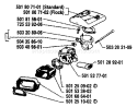 Page A Diagram and Parts List for 61 1988-06 Husqvarna Chainsaw
